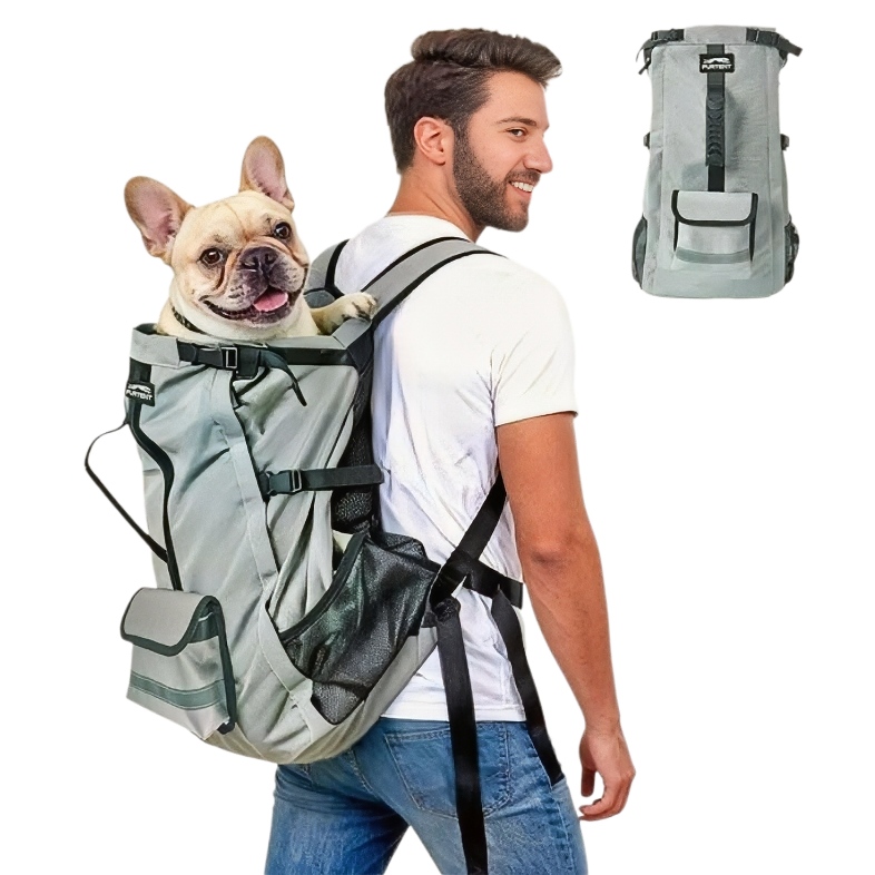 5-star rated ergonomic dog backpack carrier for hiking